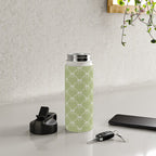 Bows & Ribbons Pattern XXIV Pastel Green Water Bottle Gallery Image 4