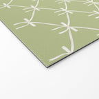Bows & Ribbons Pattern XXIV Pastel Green Welcome Mat Gallery Image 2