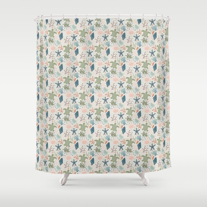 Day at the Beach Shower Curtain Gallery Image 1