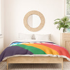 RAINBOW DANCE TYPOGRAPHY- let's dance Duvet Cover Gallery Image 3