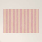 STRIPES 001 B - Macaron Welcome Mat Gallery Image 1