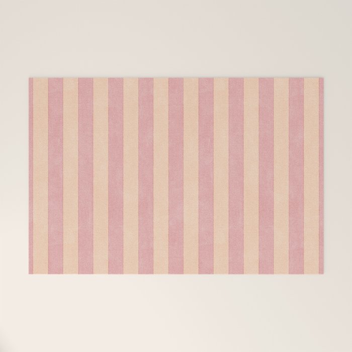 STRIPES 001 B - Macaron Welcome Mat Gallery Image 1