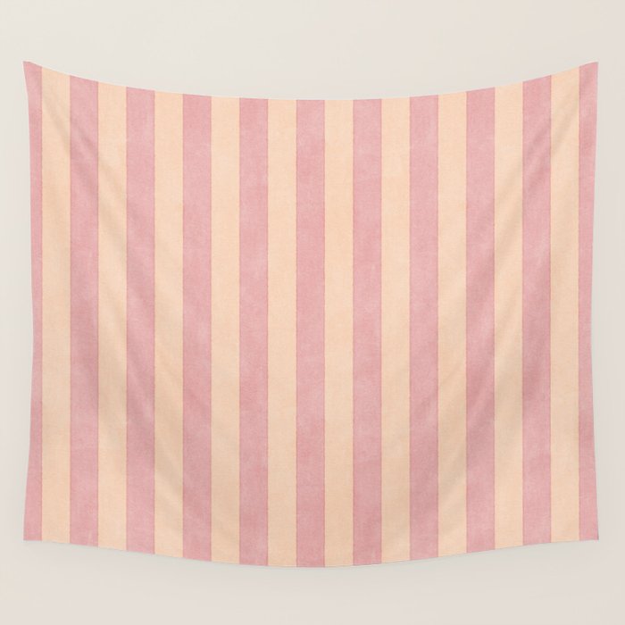 STRIPES 001 B - Macaron Wall Tapestry Gallery Image 1