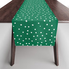Green dotted pattern  Table Runner Gallery Image 1