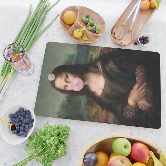  Mona Lisa Bubble Gum Cutting Board Gallery Image 2