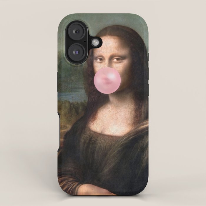  Mona Lisa Bubble Gum iPhone Case Gallery Image 1