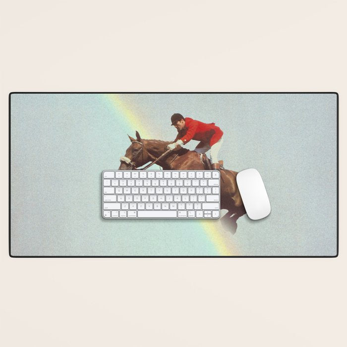 Horse over rainbow Desk Mat Gallery Image 1