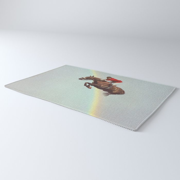 Horse over rainbow Rug Gallery Image 3