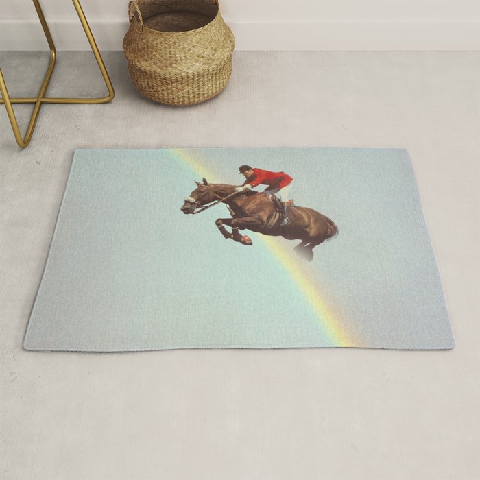 Horse over rainbow Rug Gallery Image 1