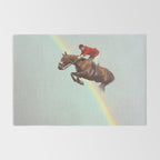 Horse over rainbow Rug Gallery Image 2