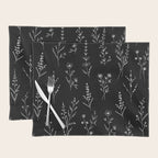 New Black Wildflowers Placemat Gallery Image 1