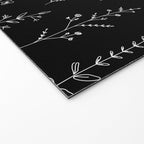 New Black Wildflowers Welcome Mat Gallery Image 2