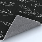 New Black Wildflowers Rug Gallery Image 4