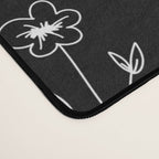 New Black Wildflowers Desk Mat Gallery Image 4