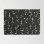 New Black Wildflowers Rug Gallery Image 2