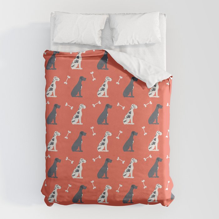 Great Dane Dog Illustration Duvet Cover Gallery Image 6