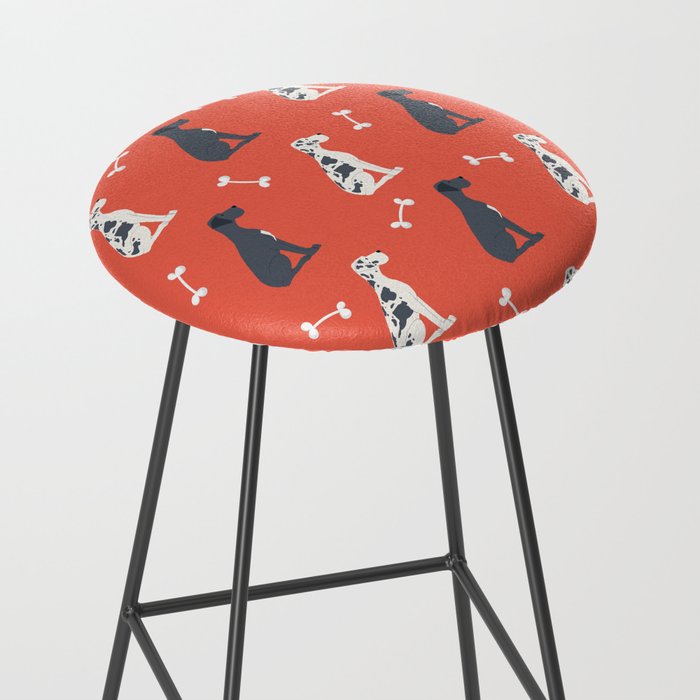 Great Dane Dog Illustration Stool Gallery Image 2