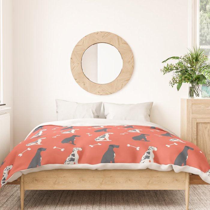 Great Dane Dog Illustration Duvet Cover Gallery Image 3