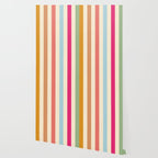 Retro French Rainbow Stripes Wallpaper Gallery Image 2