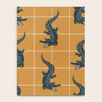 Crocodile - Teal & Ochre Notebook Gallery Image 4