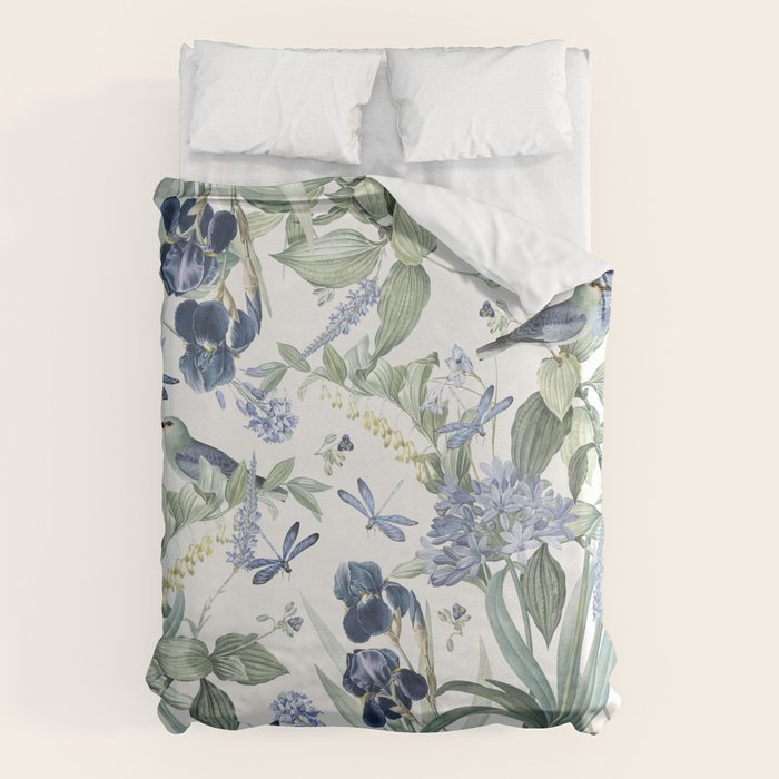 Beautiful Wildlife Garden Floral Duvet Cover Gallery Image 6
