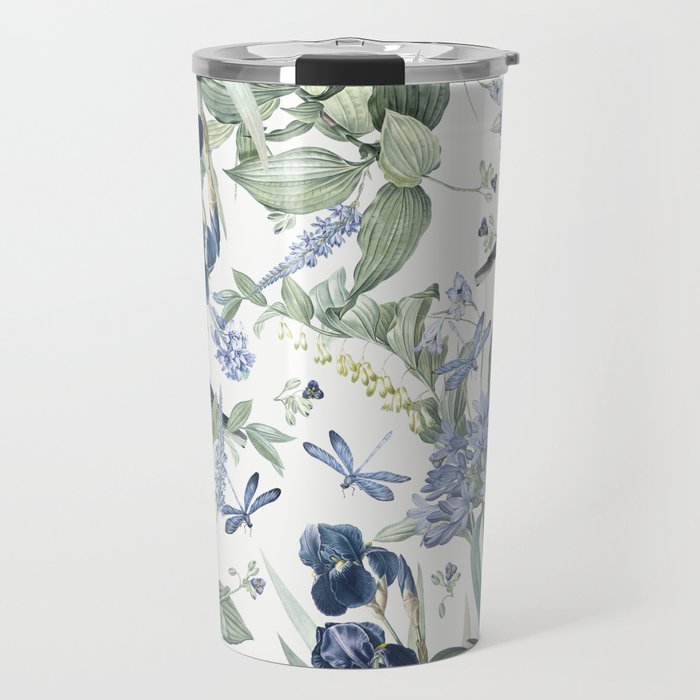 Beautiful Wildlife Garden Floral Travel Mug Gallery Image 1