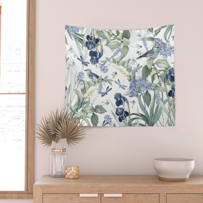 Beautiful Wildlife Garden Floral Wall Tapestry Gallery Image 2