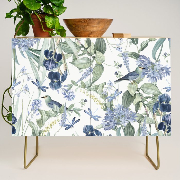 Beautiful Wildlife Garden Floral Credenza Gallery Image 1