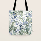 Beautiful Wildlife Garden Floral Tote Bag Gallery Image 1
