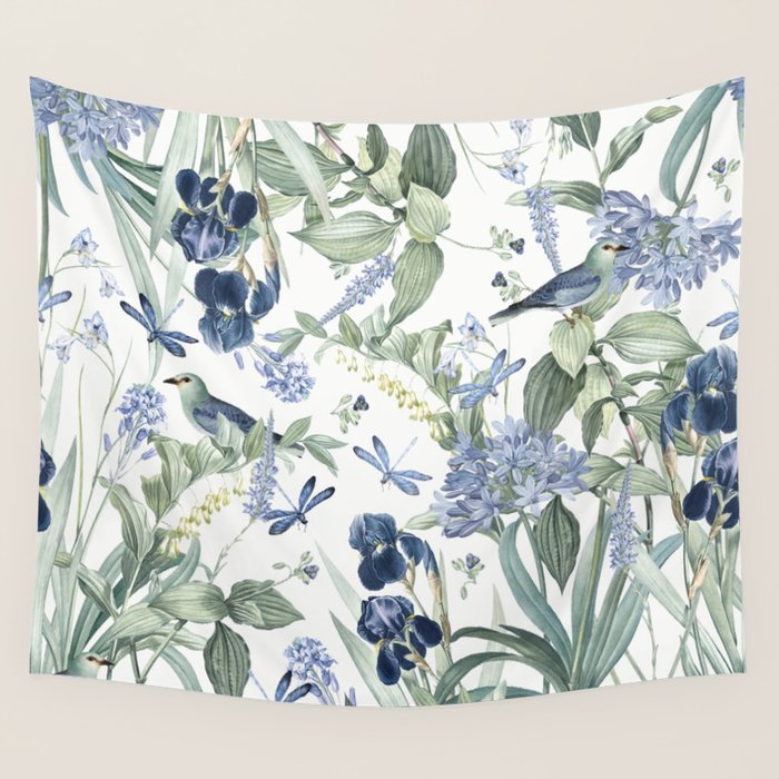 Beautiful Wildlife Garden Floral Wall Tapestry Gallery Image 4