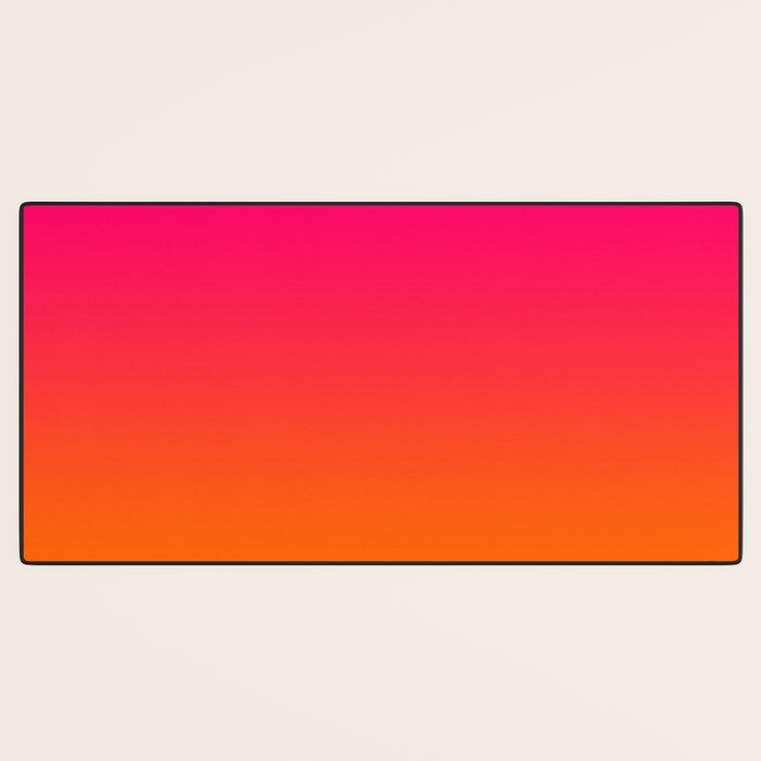 Bright Pink and Orange Ombre Desk Mat Gallery Image 3