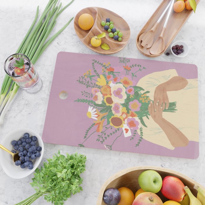 For you in violet Cutting Board Gallery Image 2