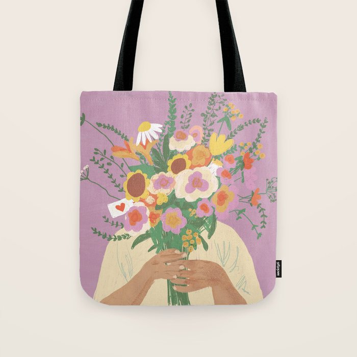 For you in violet Tote Bag Gallery Image 1