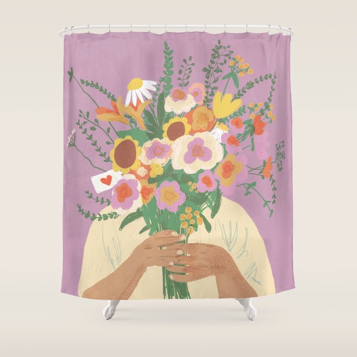 For you in violet Shower Curtain Gallery Image 1