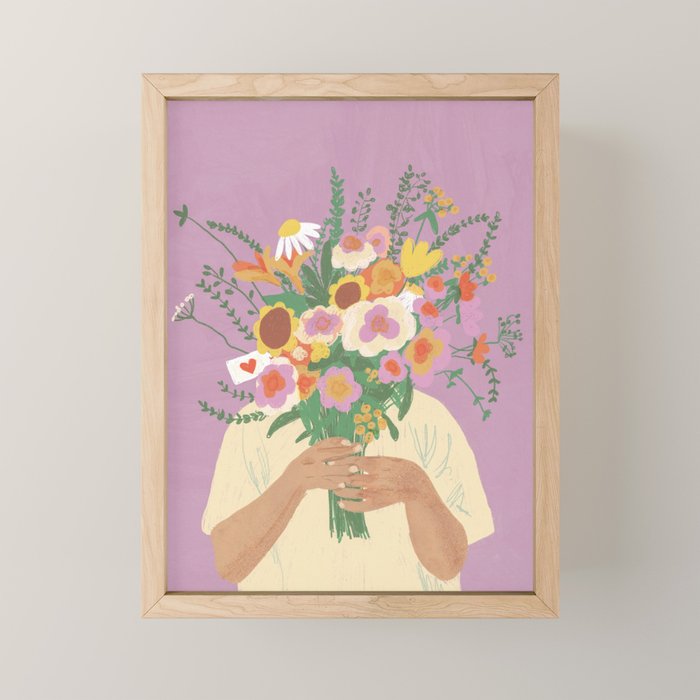 For you in violet Mini Art Print Gallery Image 1
