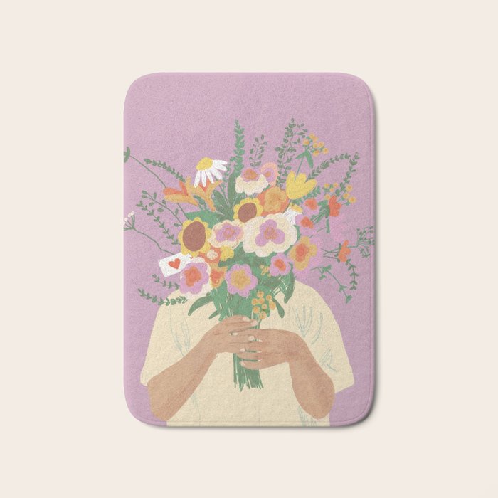 For you in violet Bath Mat Gallery Image 1