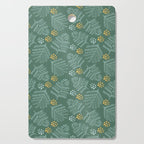 Winter & Woodsy Pine Trees in Forest Green Cutting Board Gallery Image 1