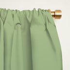 Ombre Arch XIV Green Gradient Modern Geometric Lines Window Curtain Gallery Image 2