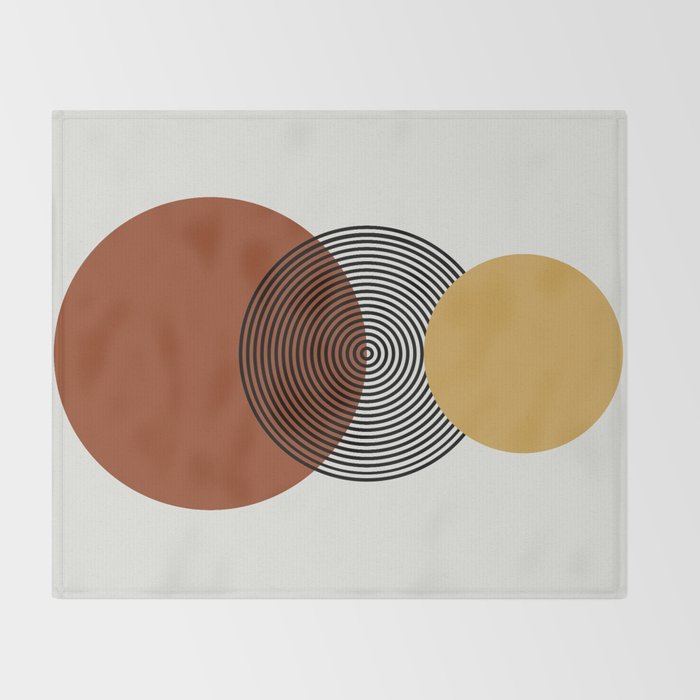 minimalist retro  Throw Blanket Gallery Image 2