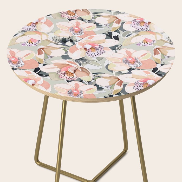 Tropical flowery leafy A Side Table Gallery Image 2