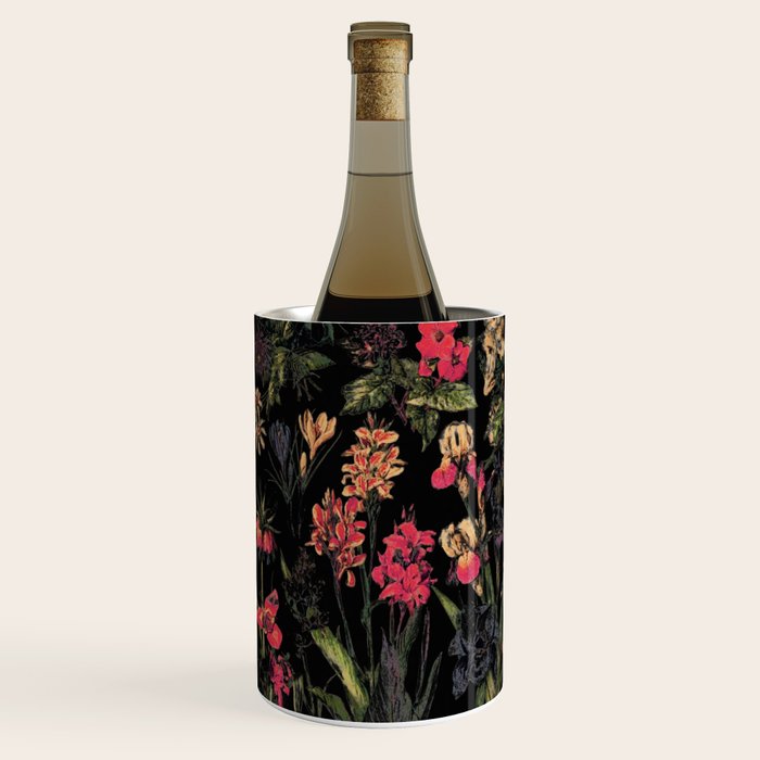 Exotic Midnight Floral Garden Wine Chiller Gallery Image 2