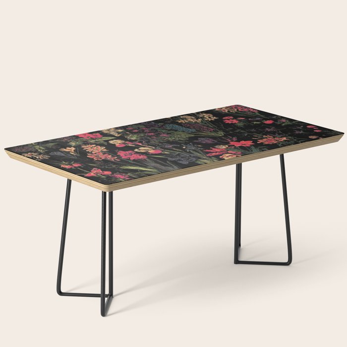 Exotic Midnight Floral Garden Coffee Table Gallery Image 1