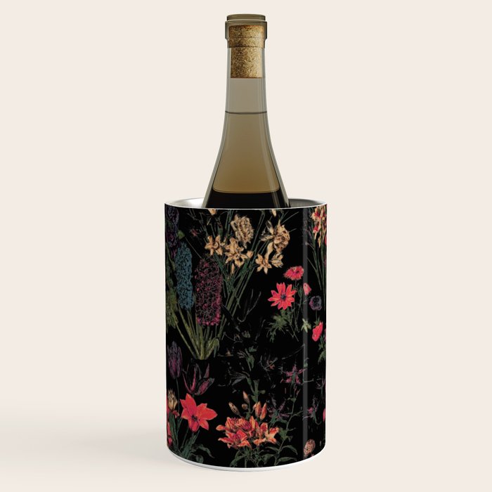 Exotic Midnight Floral Garden Wine Chiller Gallery Image 3