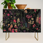 Exotic Midnight Floral Garden Credenza Gallery Image 1