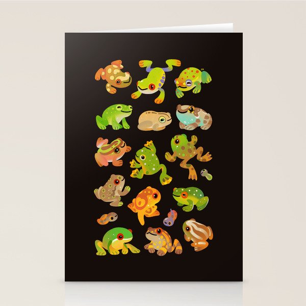 Tree frog - dark Stationery Card Gallery Image 2