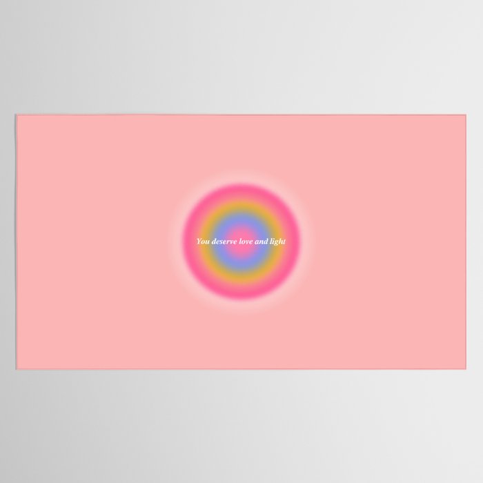 You Deserve Love And Light - Aura Gradient  Tablecloth Gallery Image 2