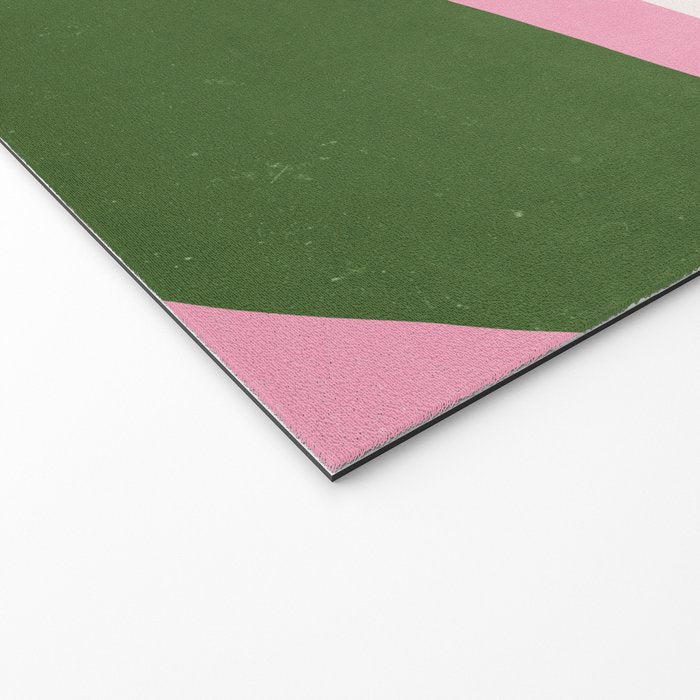 Abstract Flora - pink green Welcome Mat Gallery Image 2