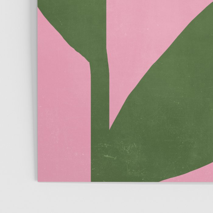 Abstract Flora - pink green Poster Gallery Image 3