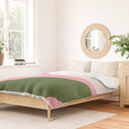 Abstract Flora - pink green Duvet Cover Gallery Image 2