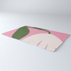Abstract Flora - pink green Rug Gallery Image 3